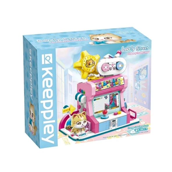 KP28019 Keeppley Orange Cat Game Room Blok Seti -Vagon life - Resim 7