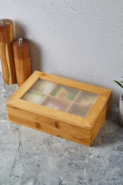 Perotti Orso Bambu 6 Bölmeli Çay Kutusu 16616