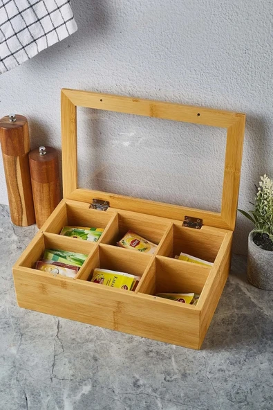 Perotti Orso Bambu 6 Bölmeli Çay Kutusu 16616 - 2