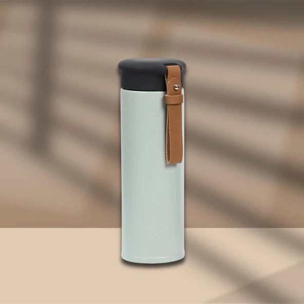 600 ml Paslanmaz Çelik Termos, Çift Katmanlı, Sızdırmaz Kapaklı ürün görseli