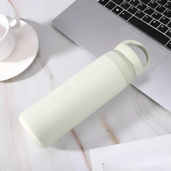 Paslanmaz Çelik Tutacaklı Termos 500 ml -Vakumlu Sızdırmaz Termos - Resim 7