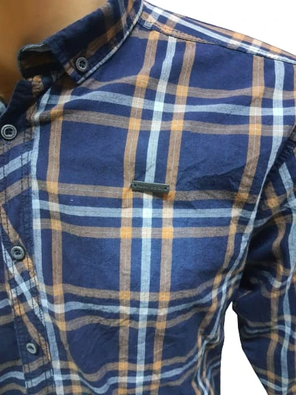 Tarz Erkek Slim Fit Yıkama Kot Gömlek 1001 - Resim 8