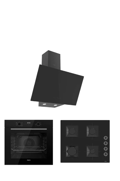 Ferre  Ferre Flowart Serisi (QBL63CS-SS205-D077) Ankastre Set ürün görseli 1