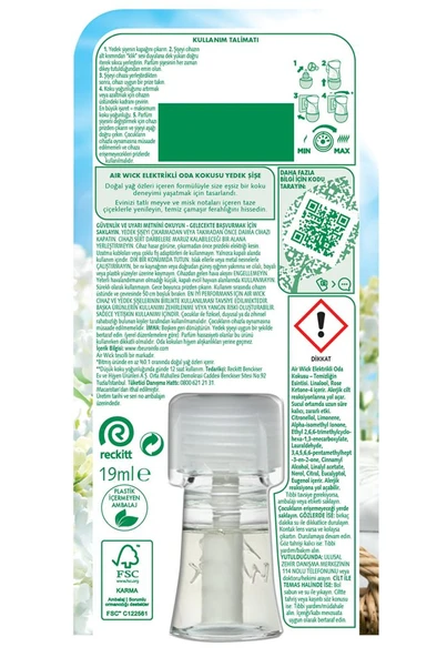 Air Wick Elektrikli Oda Kokusu Yedek Şişe Temizliğin Esintisi - Esansiyel Yağlar Içerir x 2 - 9