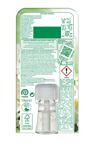 Air Wick Elektrikli Oda Kokusu Yedek Şişe Bahar Çiçekleri - Esansiyel Yağlar Içerir x 6 - 9