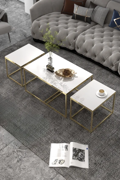 Tv Sehpası Tv Ünitesi 160 Cm Gümüş Beyaz Mistral 5073 - 2