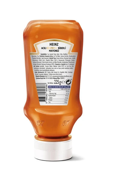 Heinz Chipotle Mayonez 225 gr x 3 Adet - Resim 3
