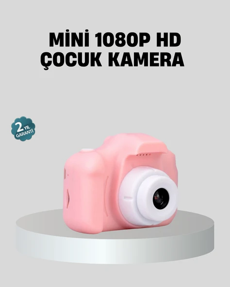 Mini Dijital Çocuk Kamerası 8MP HD Ekranlı 1080P Video ve Şarjlı ürün görseli 1