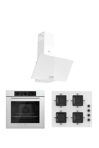 Ferre Ferre Flowart Serisi (QBL62CB-SS206-D087) Ankastre Set ürün görseli 1