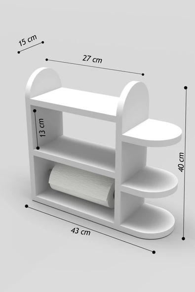 Tv Sehpası Tv Ünitesi Beyaz Gümüş 160 Cm Saraylı 5063 - 2