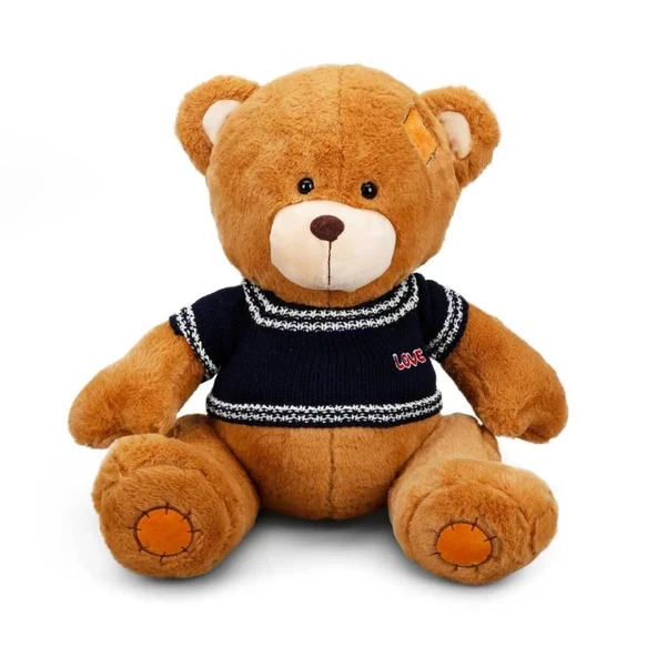 Çocuk Oturan Kazaklı Peluş Ayı 42 cm. - Resim 2