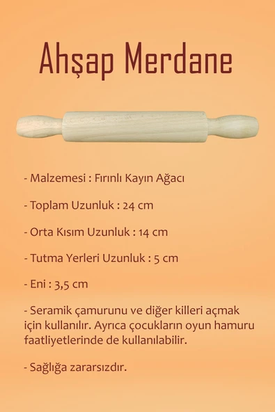 Beyaz Seramik Hamuru 6 Kg Kil Ebeşuar Seti 6x15 ml Akrilik Set 100 ml Vernik Ahşap Merdane Zımpara - Resim 5