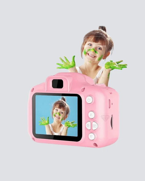 Çocuklar İçin Mini Fotoğraf Makinesi 8MP 1080P Video ve Darbeye Dayanıklı - Resim 5