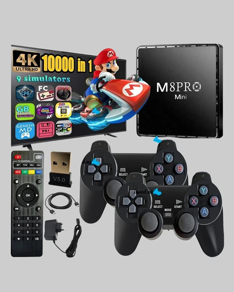 M8Pro Mini 2 10K Android TV Box – Oyun Konsolu ve Akıllı Medya Merkezi - 3