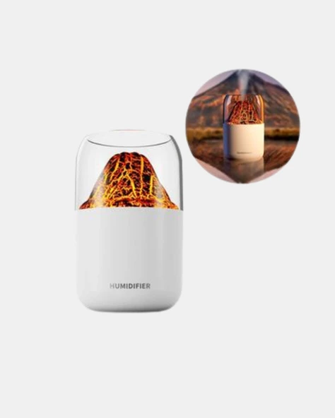 Ultrasonik Alev Efektli Aromaterapi Difüzörü USB Şarjlı ve Otomatik Kapanma Özellikli - Resim 4