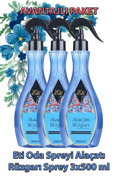 Eti Oda Spreyi Alaçatı Rüzgarı Sprey 500 ml 3 Adet ürün görseli 1