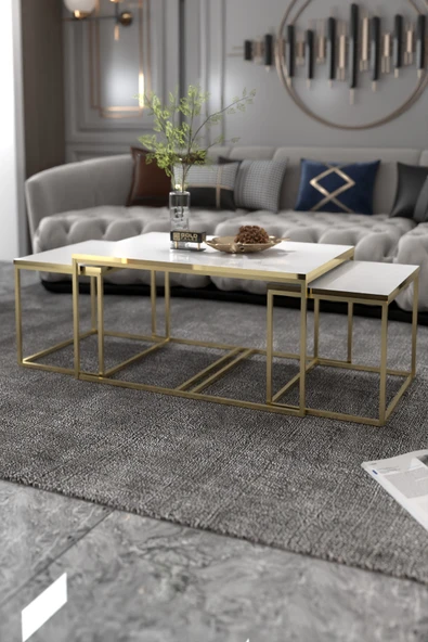 Tv Sehpası Tv Ünitesi 160 Cm Gümüş Beyaz Mistral 5073