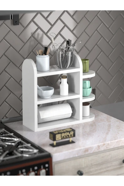 Tv Sehpası Tv Ünitesi Beyaz Gümüş 160 Cm Saraylı 5063 - 5