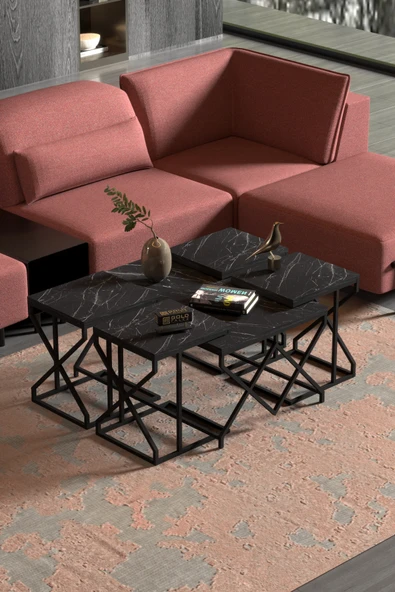 Tv Sehpası Mira Gold 5032 Beyaz 160 Cm 35 Cm 50 Cm - 2