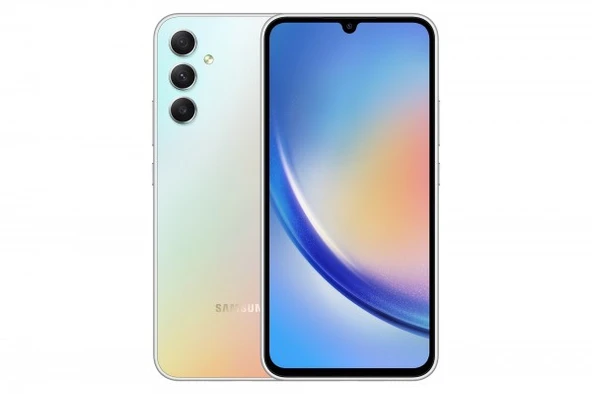 Samsung Galaxy A34 128 GB Gümüş (İthalatçı Türkiye Garantili)