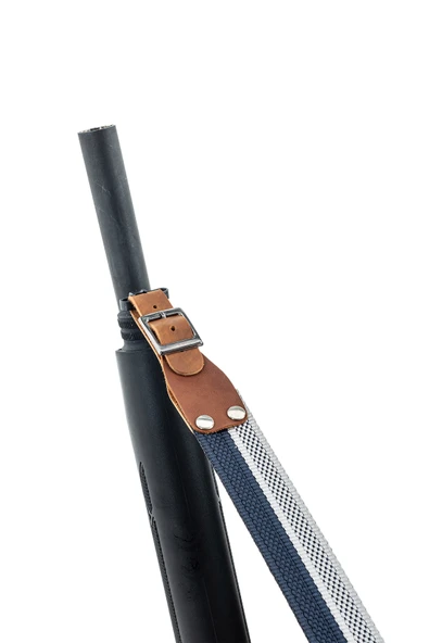 Tüfek Askı Kayışı - Savage - 3.5 cm Kolon - Beyaz/Lacivert - 2
