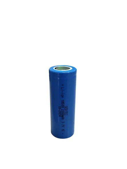 3.7V Li-ion 18500 2000 mAh 1C Şarjlı Pil