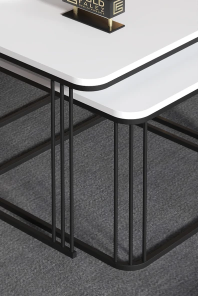 Orta Sehpa İkili Alize Beyaz - 2