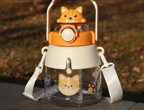 Sevimli Hayvanlar Su Matarası - Resim 4