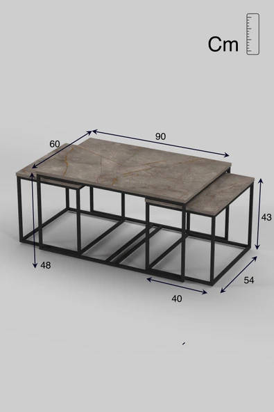 Tv Sehpası Tv Ünitesi Atlantik Çam Antrasit Gold 160 Cm Linya 5040 - 3