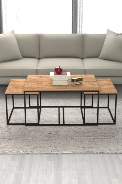 Tv Sehpası Tv Ünitesi 160 Cm Atlantik Çam Antrasit Mistral 5071 - 6