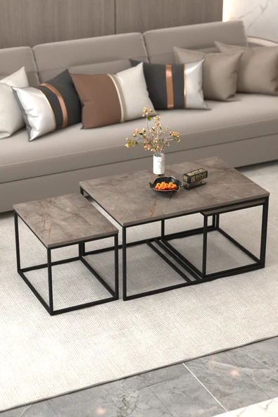 Tv Sehpası Tv Ünitesi Atlantik Çam Antrasit Gold 160 Cm Linya 5040 - 4