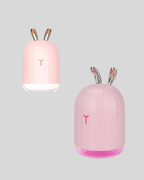 Tavşan Kulak Tasarımlı 200 ml USB Aroma Difüzör ve Hava Nemlendirici - Resim 3