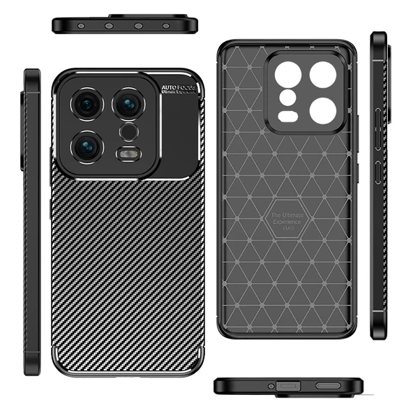 Mobixa Oppo Reno Z Kılıf Karbon Gofret Desenli Kavex Premium Silikon Kapak - 2