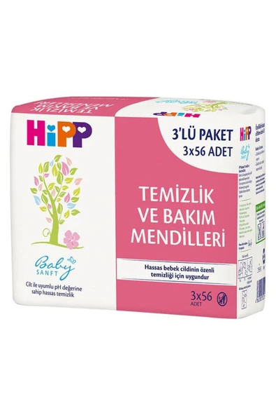Babysanft Islak Temizlik Ve Bakım Mendilleri 3 X 56 Adet ürün görseli