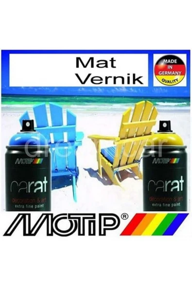 Motip Carat Mat Akrilik Vernik 400 Ml. Made In Germany ürün görseli