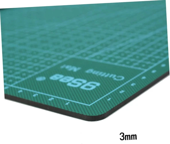 Acuto Çift Taraflı Kesim Altlığı A3 Kesim Matı Kretuar Bıçağı 5 Yedek Çelik Cetvel 30cm A3 Kesim Set - Resim 3