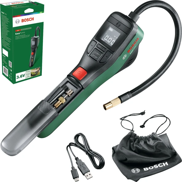 Bosch EASYPUMP Akülü Basınçlı Hava Pompası - Resim 3