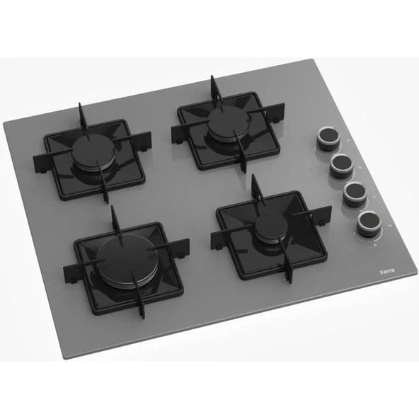 Ferre Steamart-Fryart Serisi Gri Set (SS208 + QEP64CPR +D079) - Emaye Izgara - Resim 3