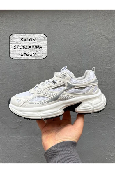 UNISEX KOŞU VE YÜRÜYÜŞ AYAKKABI, SALON SPORLARINA UYGUN KAYMAZ TABAN, COMFORT İÇ TABAN ürün görseli 1