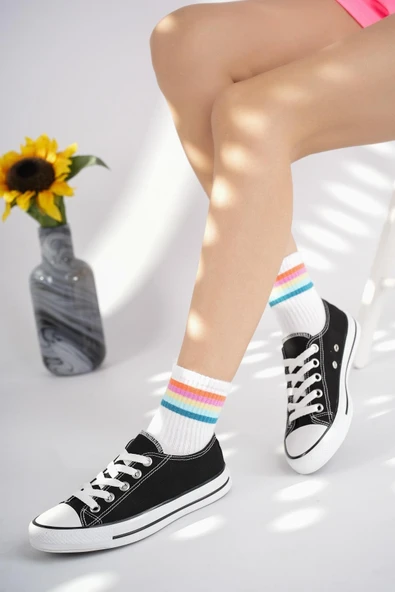 Kısa Unisex Keten Ayakkabı Spor Ayakkabı Günlük Sneakers - Resim 4