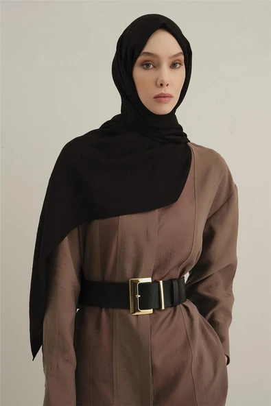 Lyocell Naia Kare Monogram Şal 6 ürün görseli