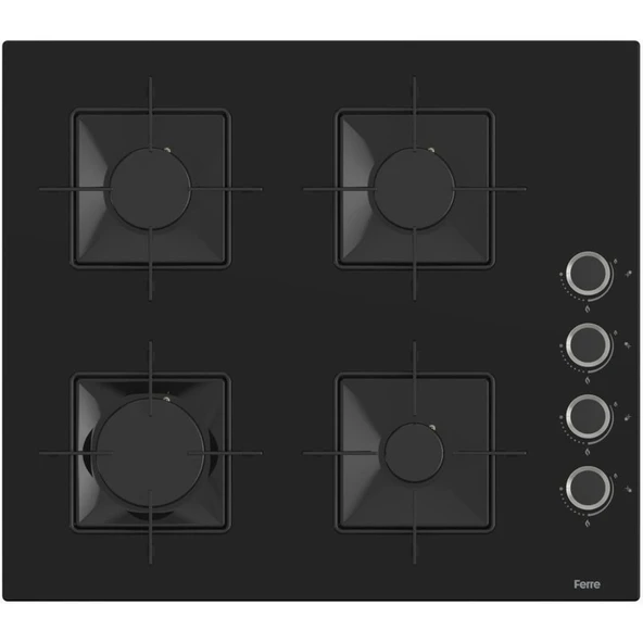 Ferre Flowart-Sılentart Serisi Siyah Set (SS205 + QBL63CS +D063-SA ) - Emaye Izgara - Resim 2