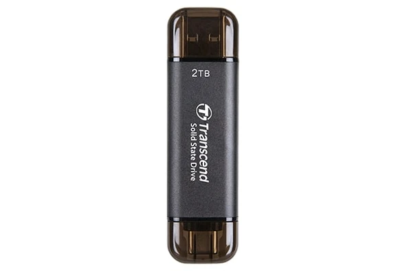 Transcend ESD310 Portable 256GB Siyah SSD USB Type-A, Type-C (TS256GESD310C) ürün görseli