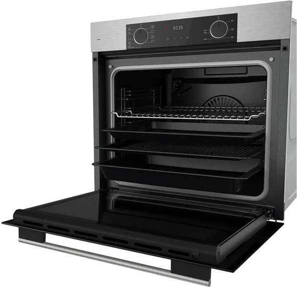 Ferre Siyah Set ( D086 Siyah DAVLUMBAZ-SS205 Siyah Ocak- XE63MI Fryart Inox Fırın) - Resim 4