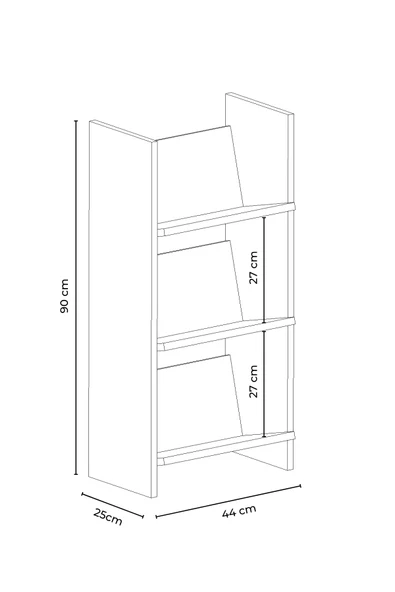 Derga 3 Raflı Kitaplık - 2