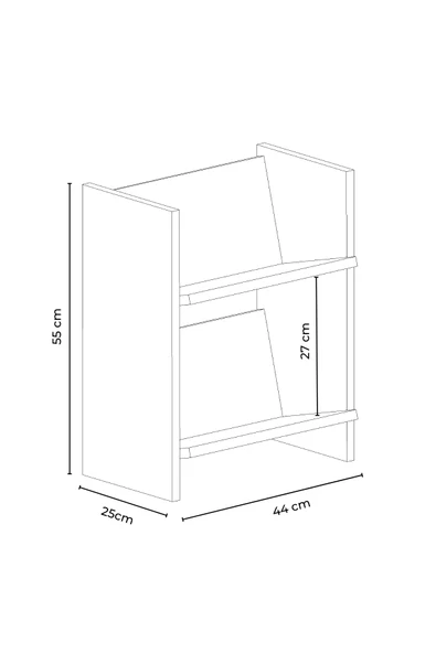 Derga 2 Raflı Kitaplık - 2