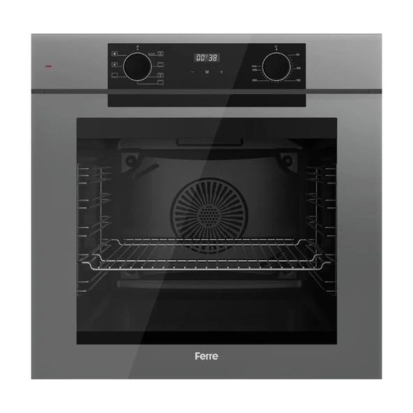 Ferre Grey FryArt 3 Lü Ankastre Set ( QEP63CPR - SC408-WFA - D088 )  65 cm Wok Bek Ocak - Resim 2