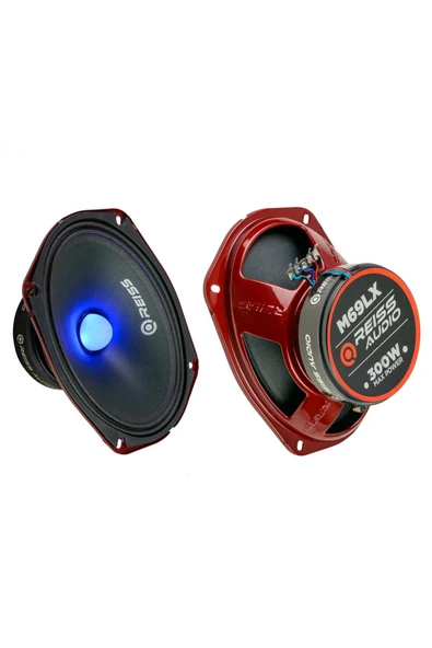 REISS AUDIO RS-M69LX OVAL MİDRANGE LEDLİ 300 WATT MAXİMUM POWER KAPAKLI ÇİFT FİYATIDIR. ürün görseli