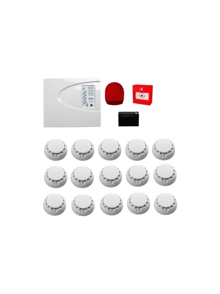 Teletek Konvansiyonel Sistem Yangın Alarm Seti 15 Li ürün görseli