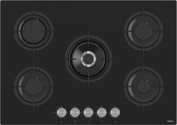 Ferre Flowart Evolis Essential Siyah 3'lü Ankastre Set ( QBL63CS-RS035-D086 ) - Resim 3